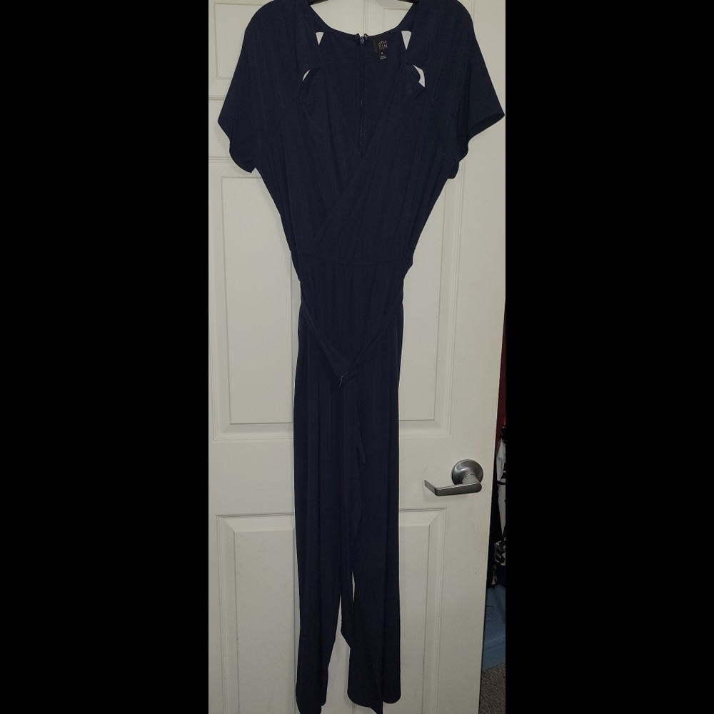Lane Bryant 6th & LN label, Size 16, Navy jumpsuit